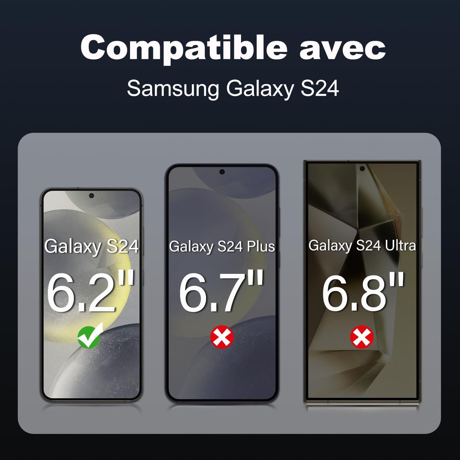Panzer Schutzfolie Samsung Galaxy S24 6,2 Zoll 3er Pack