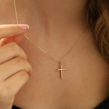 TINGN Kreuz Layered Goldkette Damen 14K Gold Vergoldet