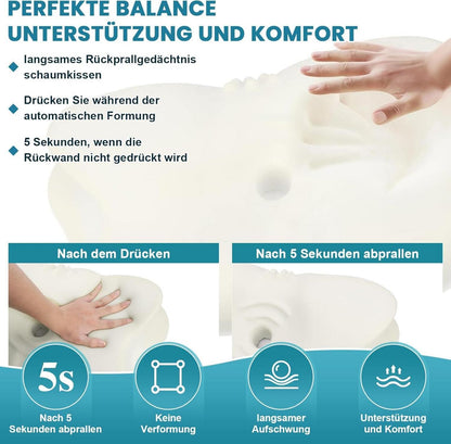 Nackenkissen Memory Foam Kissen Ergonomisch Orthopädisch