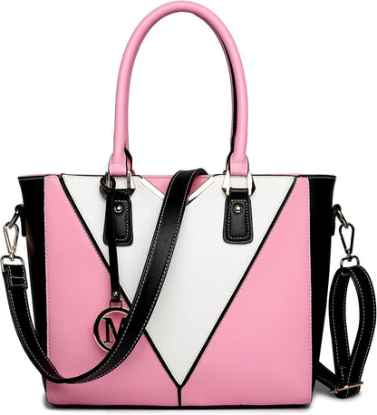 Lulu Damen Handtasche Schultertasche A4 Henkeltasche Büro Tasche