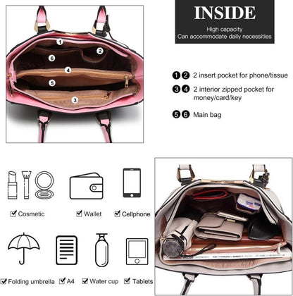 Damen Handtasche Schultertasche Shopper große Aktentasche Henkeltasche
