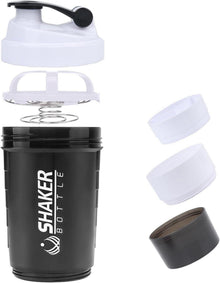 Protein Shaker 500ml Auslaufsicher Sport Shake Flasche für Gym