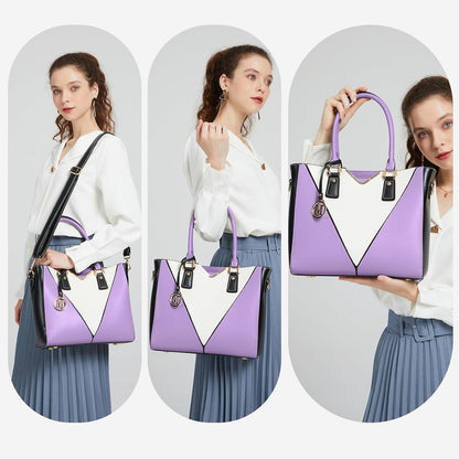Miss Lulu Damen Handtasche Schultertasche Shopper A4