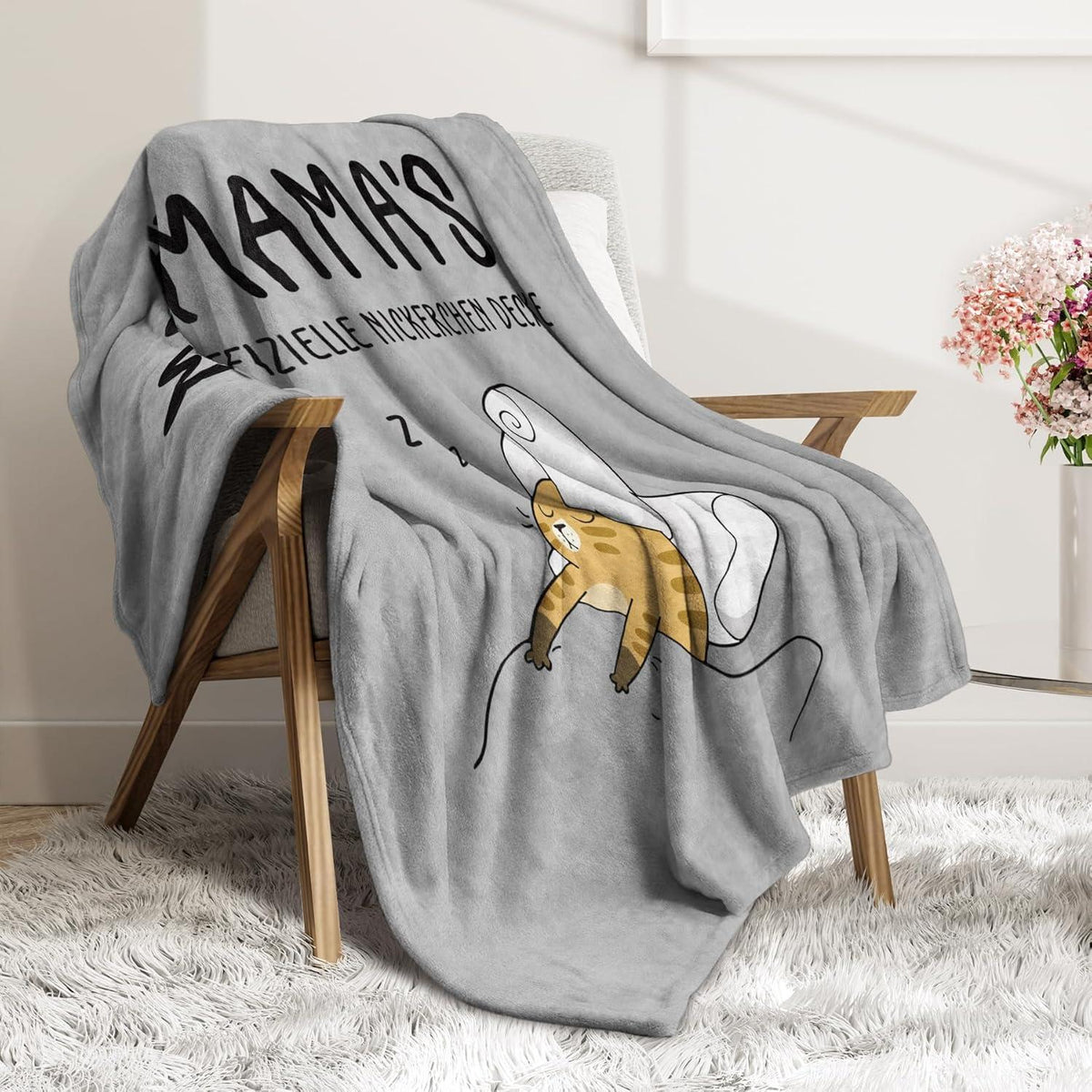 Weiche Flanelldecke Mama Geburtstagsgeschenk 62x52 Zoll