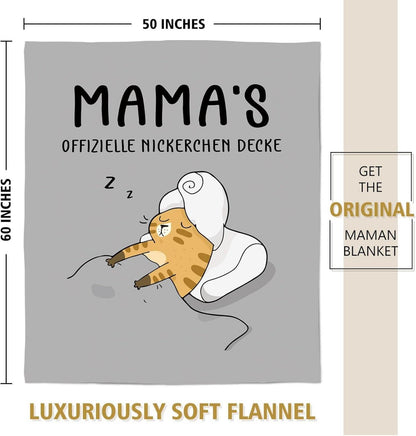 Geschenke für Mama Personalisierte Flauschige Kuscheldecke 62x52 Zoll
