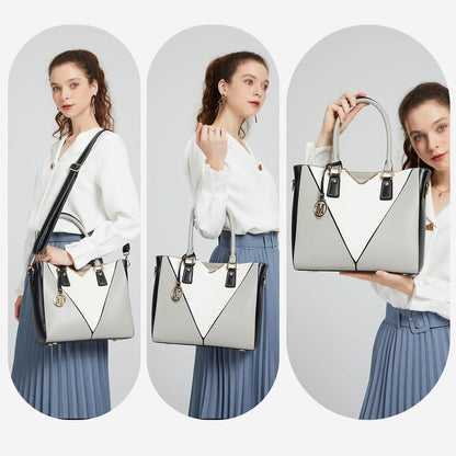 Damen Handtasche Shopper Schultertasche Henkeltasche Viele Fächer
