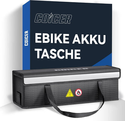Coicer E-bike Akku Tasche XL feuerfeste explosionsgeschützte Lipo Safe