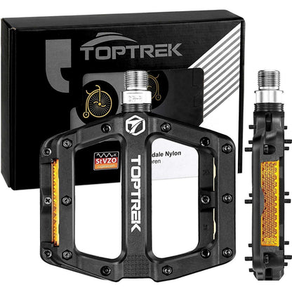 Toptrek MTB Fahrradpedale StVZO Reflektoren 3 Lager