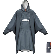 Leichter Wasserdichter Regenponcho mit Ärmeln und Kapuze