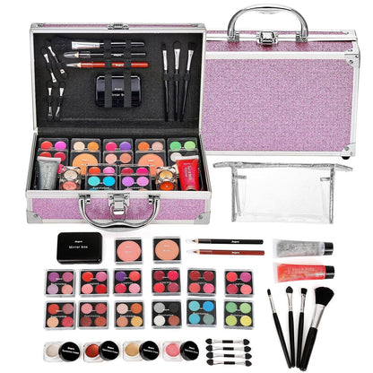 Komplettes Teen Make-up Set mit Kosmetiktasche & Pinseln