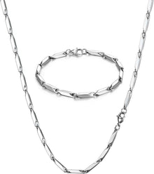 Edelstahl Silber Kubanische Kette 2/2.5/3/4mm breit 45/50/55/60cm