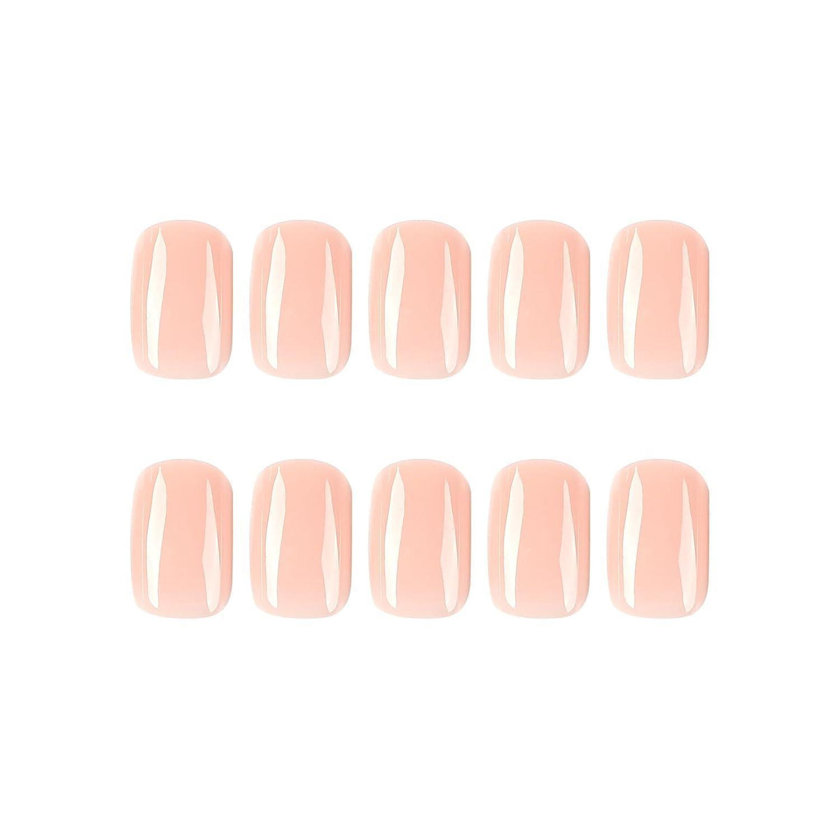 24 Press On Nails Kurz Rosa - Glänzend & Elegant zum Aufkleben