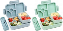 Bugucat Lunchbox Brotdose Kinder Bento Box 1300ML 2er Set BPA-Frei
