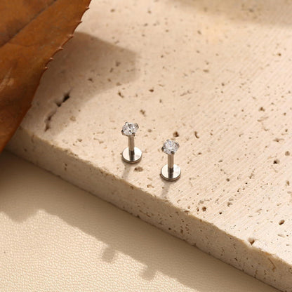 Titan Piercing Set 16G/18G – Labret, Lippe, Nasen, Ohrstecker