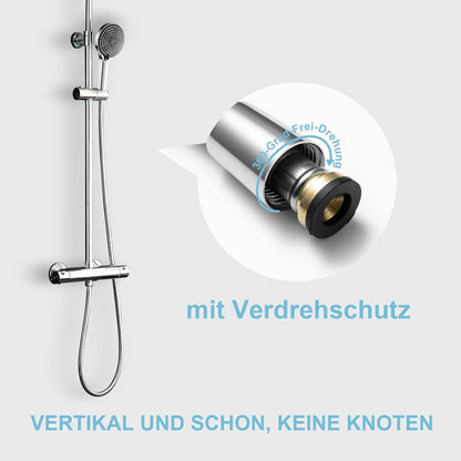 Duschschlauch Edelstahl Ersatz Hochdruck Knickschutz