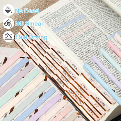 Bibel-Set: Textmarker, Stifte & Tabs für Bibelstudium