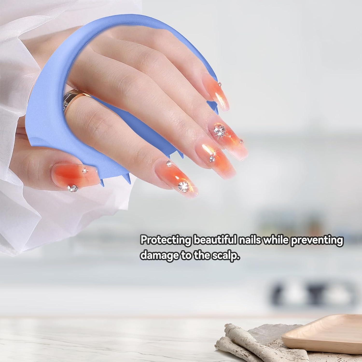 Kopfmassagebürste Silikon Scalp Massager Shampoo-Bürste Haare