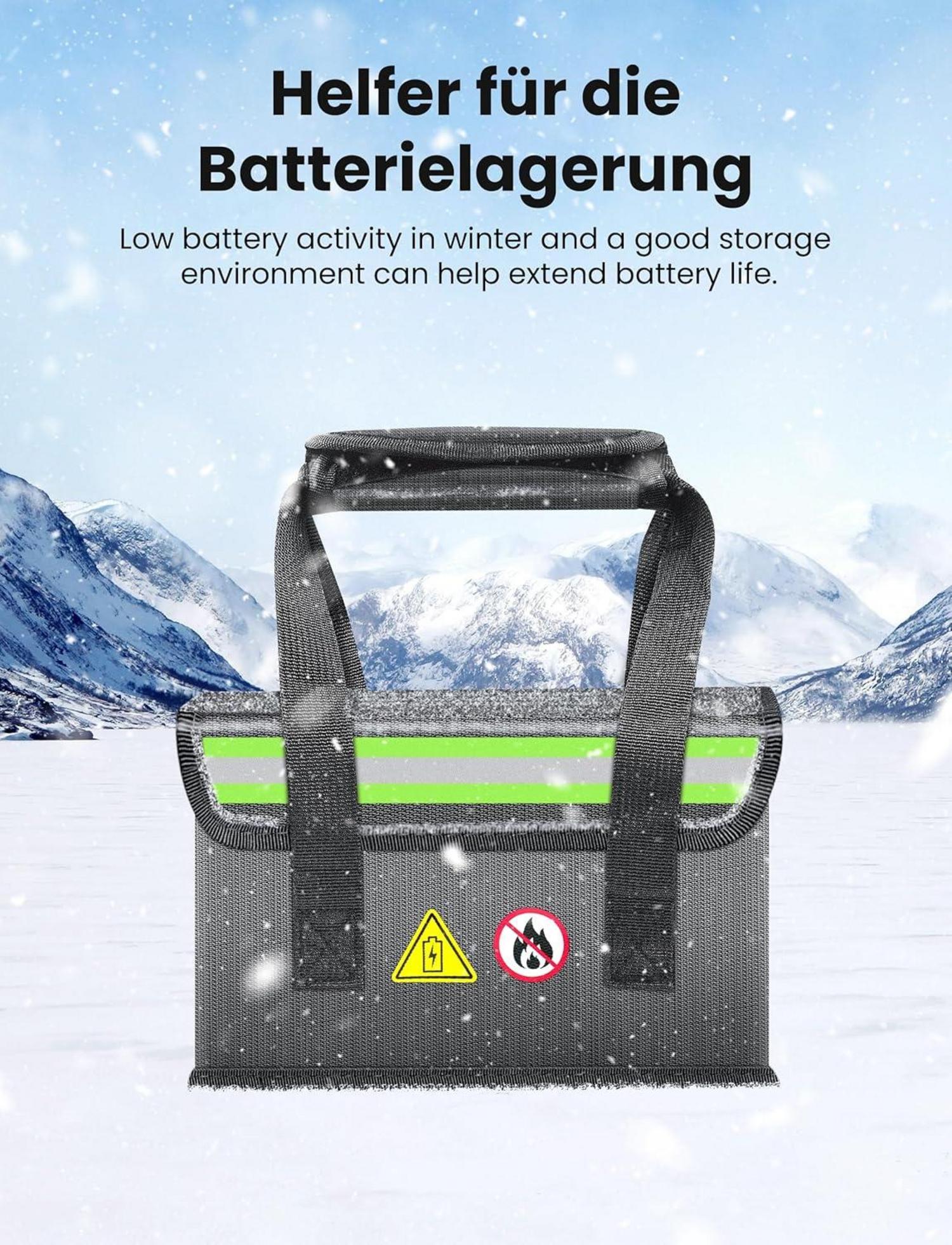 Lipo Safe Bag Feuerfest Reflektierend Regenfest 35.5x19.8x24cm