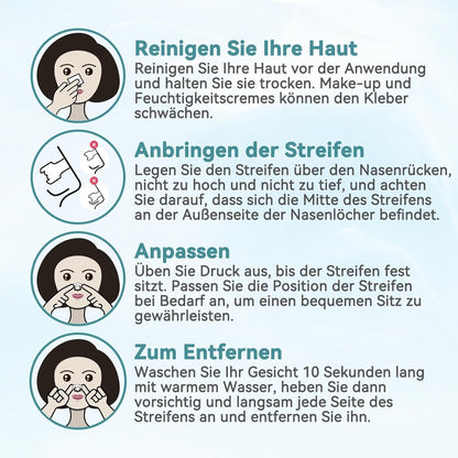 Nasenpflaster 50 Stück Anti-Schnarch Nasenstreifen für besseren Schlaf