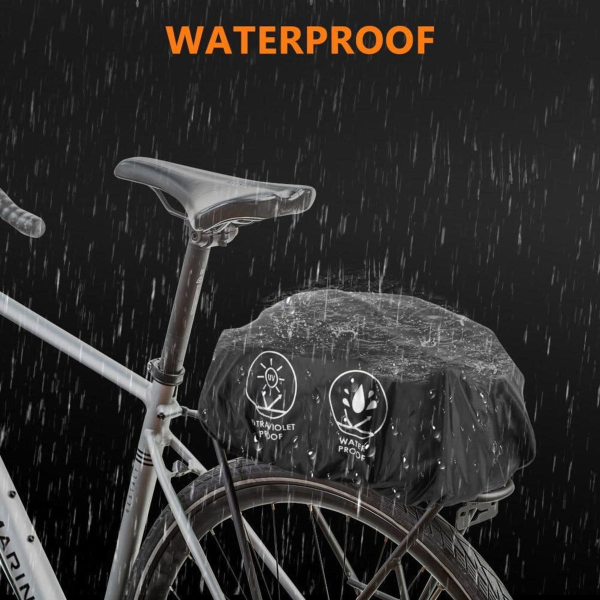 Flintronic 2 IN 1 Fahrrad Gepäckträgertasche wasserdicht 8L reflektierend
