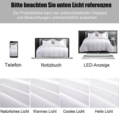 Kissenbezug 40x60 2er Set Weiß Mikrofaser Hypoallergen Reißverschluss