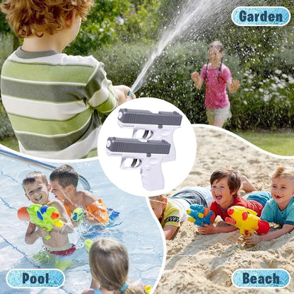 2er Set Wasserpistolen für Kinder, große Reichweite, Outdoor Spielzeug
