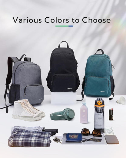 Leichter Faltbarer Rucksack 20L: Wanderrucksack Daypack Rückenbelüftung
