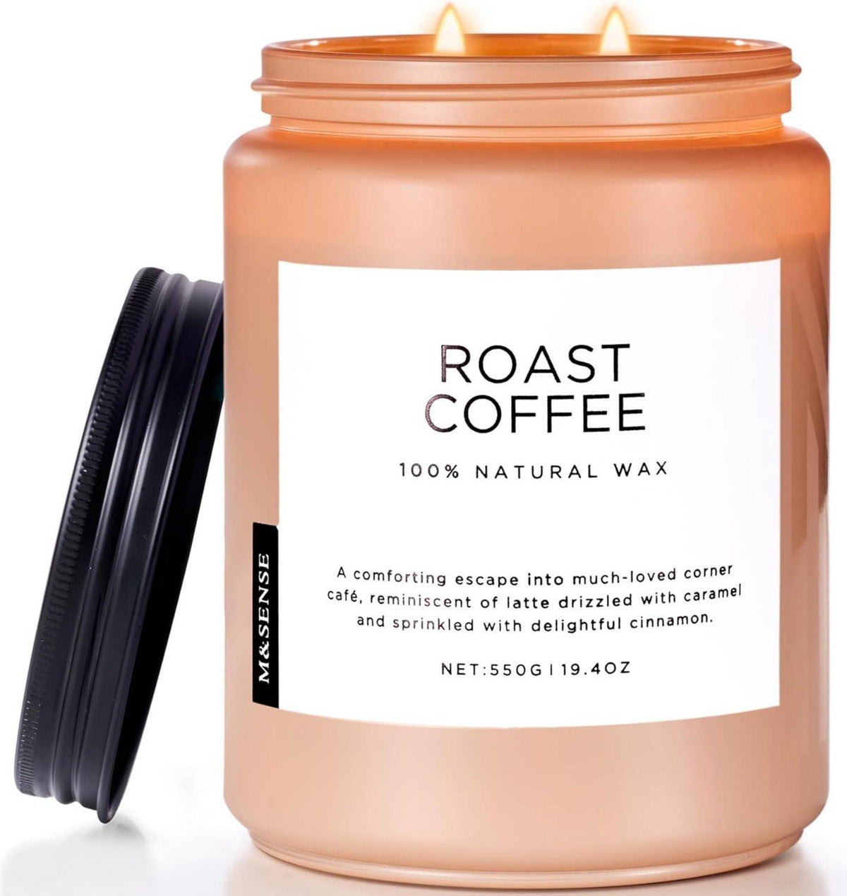 Duftkerzen Kaffee 2 Docht Jar Kerze 550g 110 Stunden Brenndauer