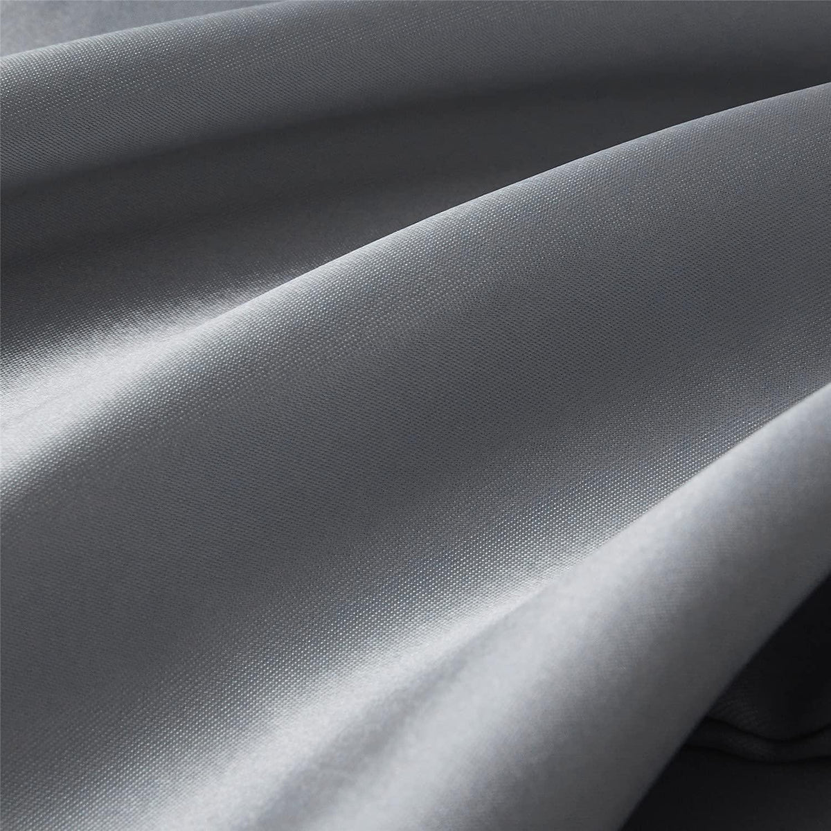 Bettwäsche-Set 135x200 cm Grau, 4-teilig, Glanzsatin