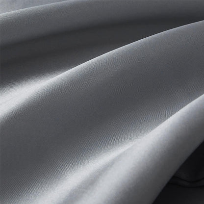 Bettwäsche-Set 135x200 cm Grau, 4-teilig, Glanzsatin