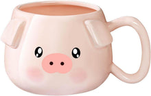 Niedliche Schwein Kaffeetasse 400 ml Keramik 3D Porzellan