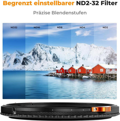 82mm ND&CPL Filter für Videoaufnahmen - K&F Concept Nano-X True Color