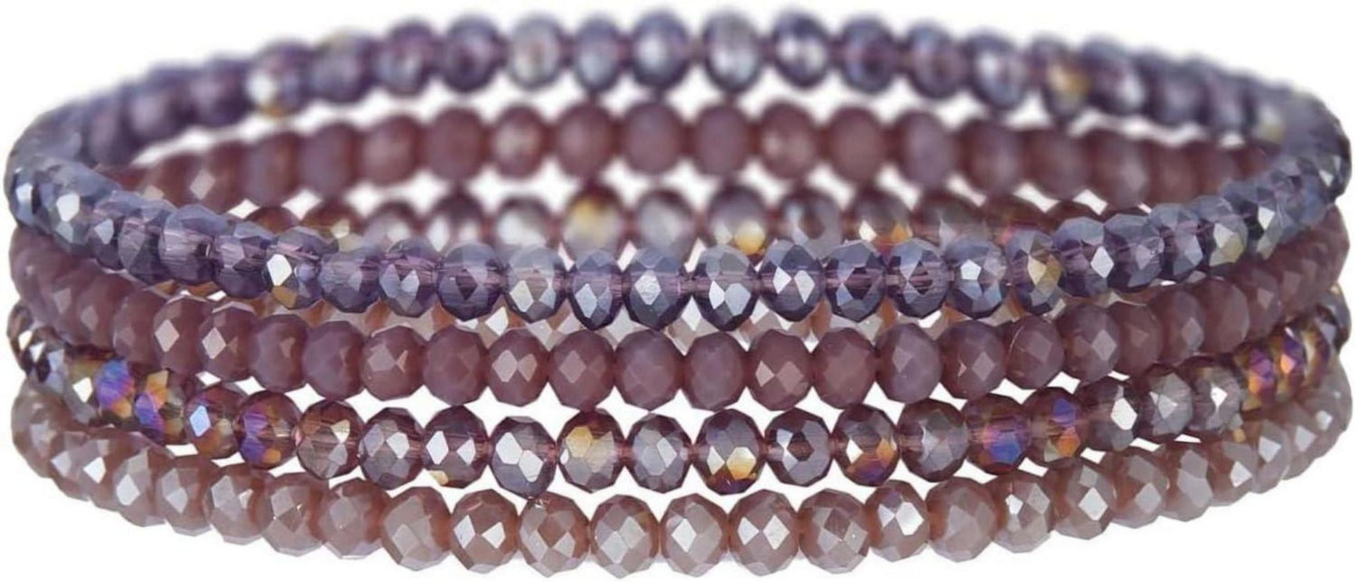 Kristall Perlen Armband Mehrschichtiges Steine Boho Modeschmuck