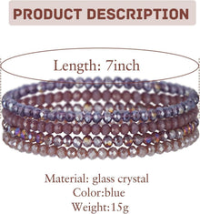 Kristall Perlen Armband Mehrschichtiges Damen Schwarz