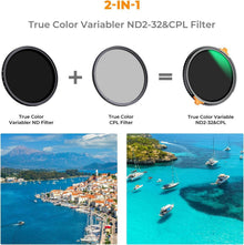 77mm True Color ND&CPL Filter, wasserdicht, kratzfest, HD