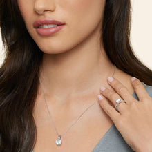 KRKC&CO Moissanite Kette 925 Silber mit Anhänger 2 Karat