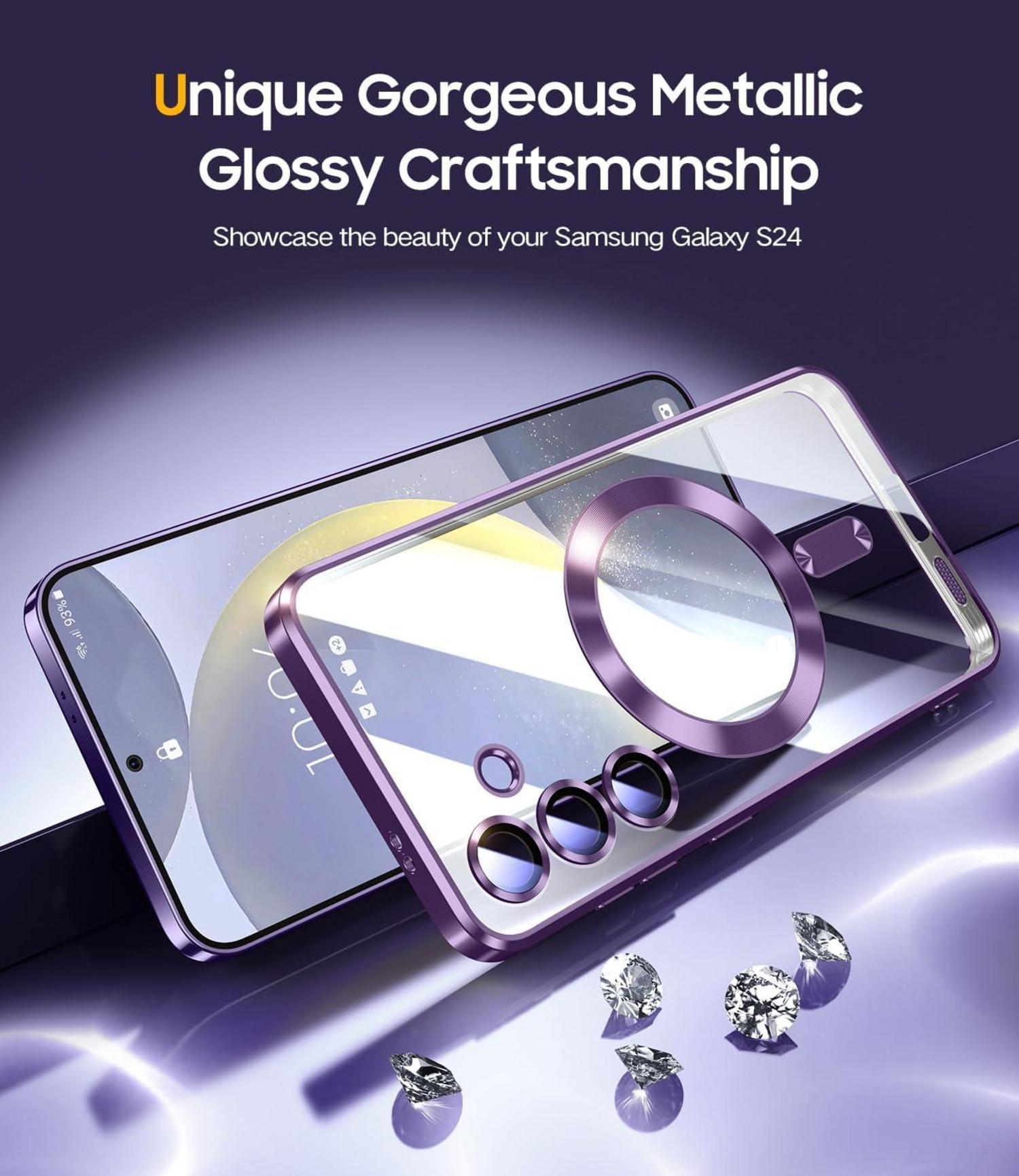 Magnetische Samsung Galaxy S24 Hülle mit Kameraschutz