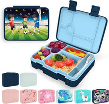 Brotdose mit Fächern Auslaufsichere Bento-Box Kinder-Lunchbox
