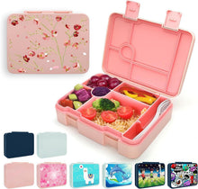 Brotdose mit Fächern auslaufsicher Bento-Box Kinder-Lunchbox 1300ml