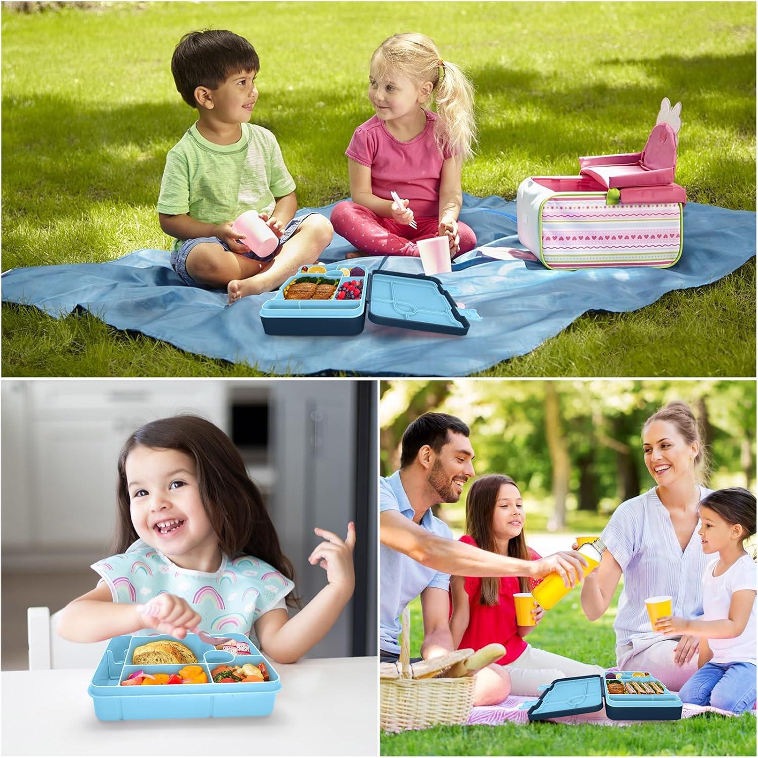 XJIANFU Brotdose 1300ml Auslaufsicher Bento-Box Lunchbox Jausenbox Kinder