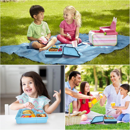 XJIANFU Brotdose 1300ml Auslaufsicher Bento-Box Lunchbox Jausenbox Kinder