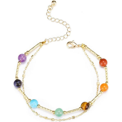 Chakra Armband Heilstein Partnerarmband Yoga Meditation