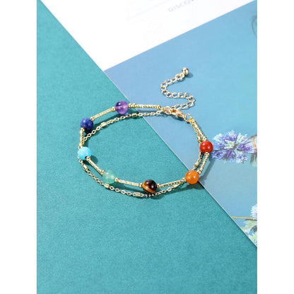 Chakra Armband Heilstein Partnerarmband Yoga Meditation