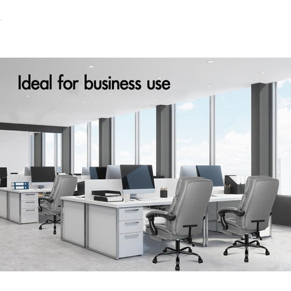 Ergonomischer Bürostuhl mit Fußstütze und hoher