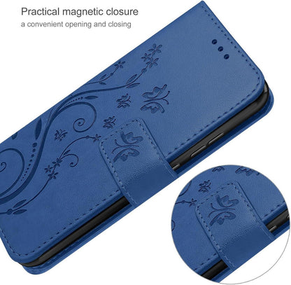 AROYI Xiaomi Redmi Note 13 4G Lederhülle Wallet Schutzhülle Dunkel Blau