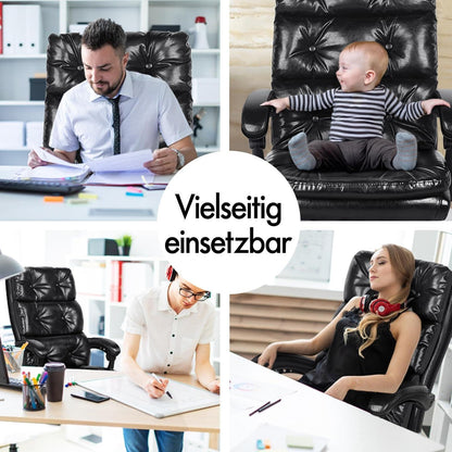 Ergonomischer Bürostuhl mit Fußstütze, Netzstuhl, Hohe