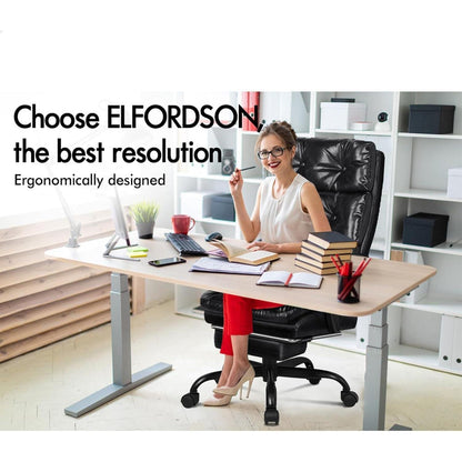 Ergonomischer Bürostuhl mit Fußstütze, Netzstuhl, Hohe