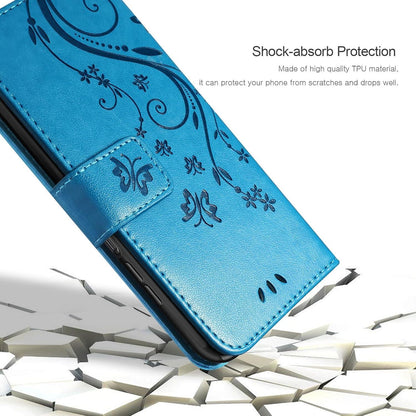 Lederhülle Samsung Galaxy A25 5G Blau Wallet Case Schutzhülle Ständer Magnet