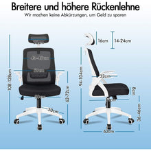 Ergonomischer Büro-Schreibtischstuhl mit Lordosenstütze und