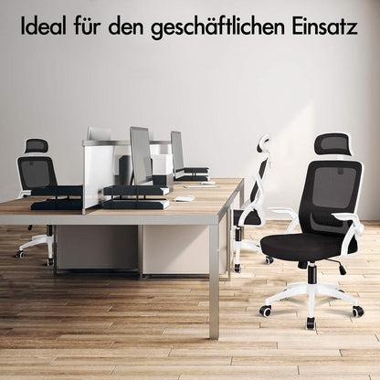 Ergonomischer Büro-Schreibtischstuhl mit Lordosenstütze und
